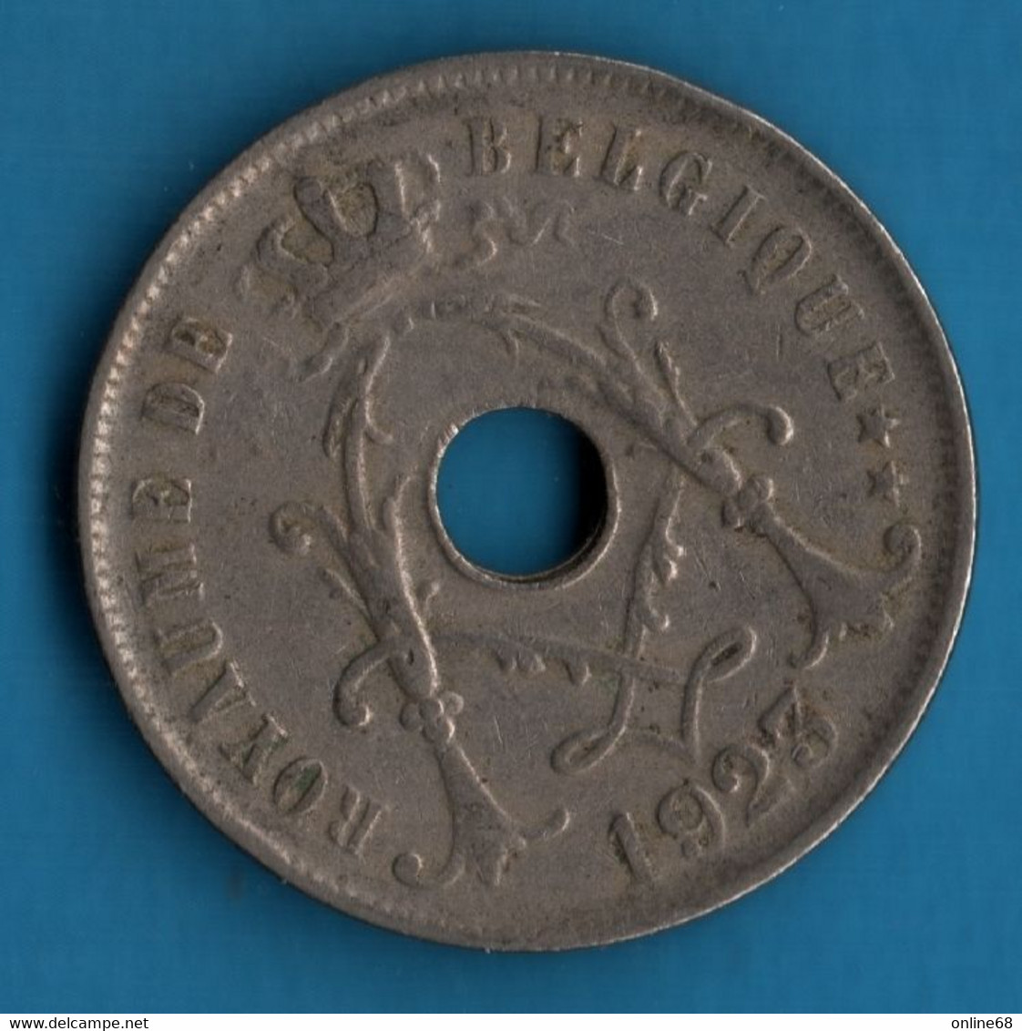 BELGIQUE 25 CENTIMES 1923  KM# 68.1 Albert Ier - 25 Cent