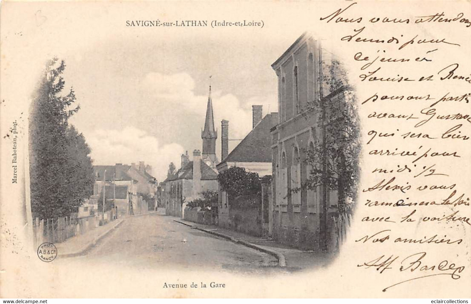 Savigné-sur-Lathan        37        Avenue De La Gare         (voir Scan) - Sonstige & Ohne Zuordnung