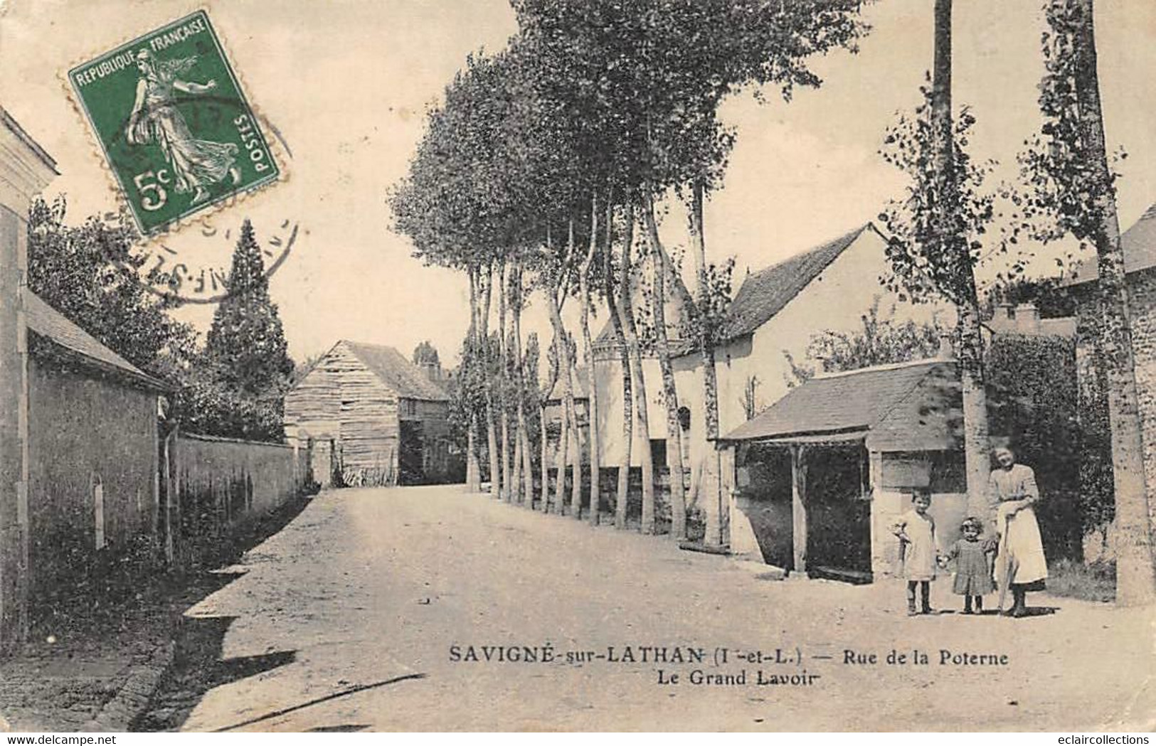 Savigné-sur-Lathan        37        Rue De La Poterne. Le Grand Lavoir          (voir Scan) - Otros & Sin Clasificación