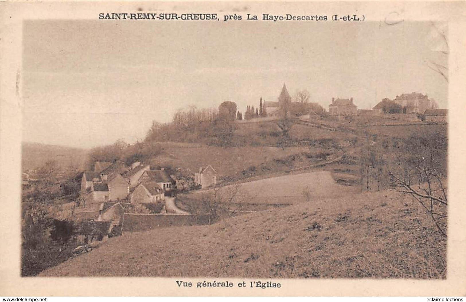 Saint-Rémy-sur-Creuse        86        Vue Générale Et L'église          (voir Scan) - Autres & Non Classés