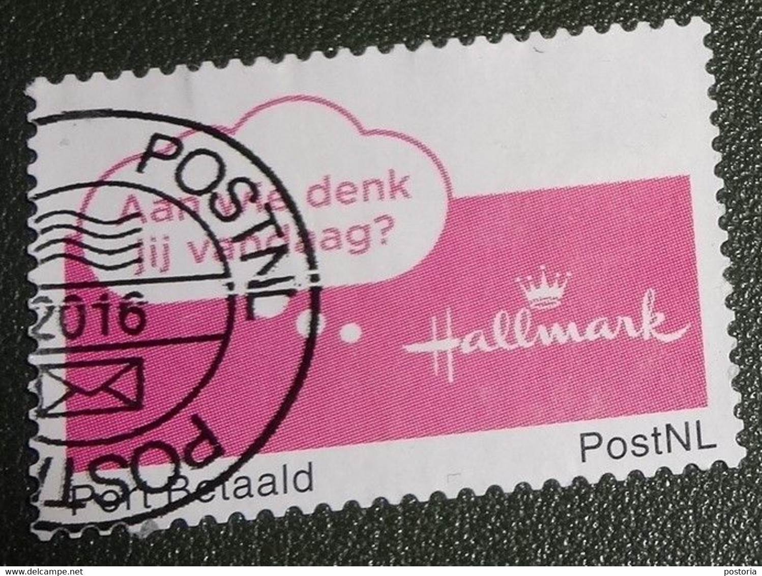 Nederland - NVPH - Persoonlijke - Gebruikt - Port Betaald - Hallmark - Aan Wie Denk Je Vandaag - Timbres Personnalisés