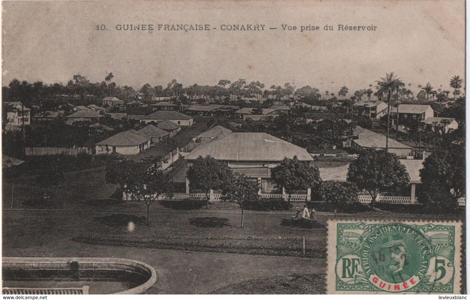 Carte Postale Ancienne/ Guinée Française / Konakry /Vue Prise Du Réservoir/ Vers 1910 CPDIV332 - Guinea Francese