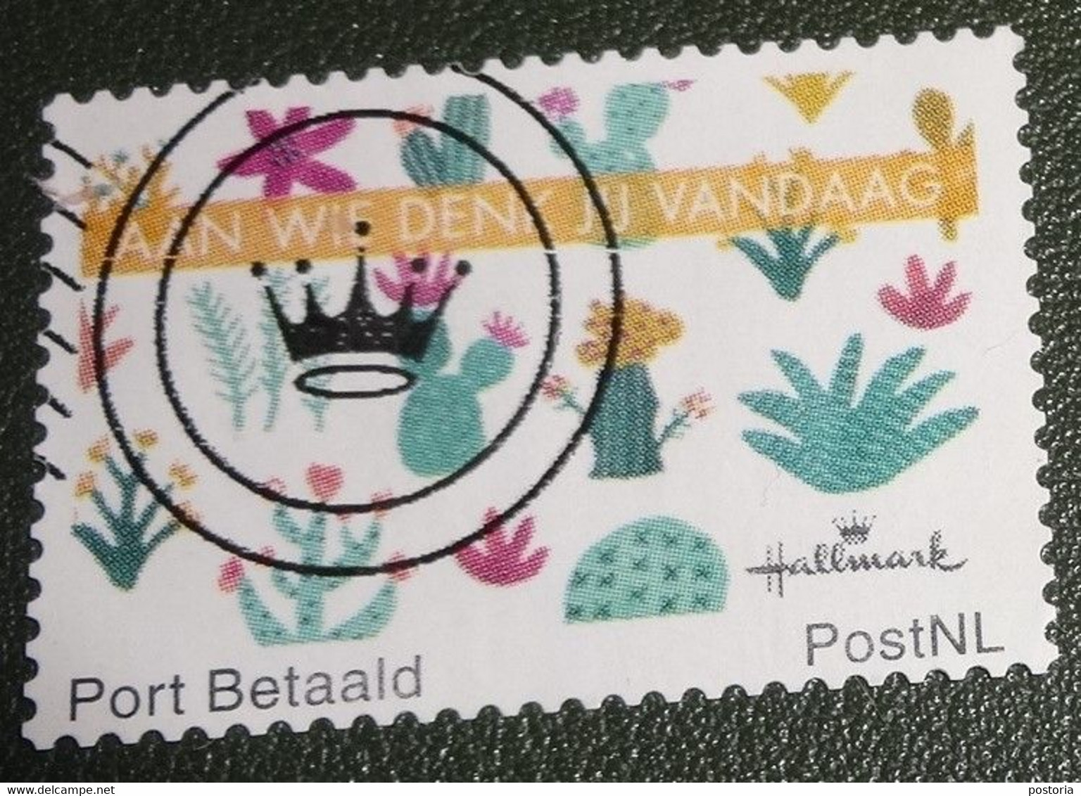 Nederland - NVPH - Persoonlijke - Gebruikt - Port Betaald - Hallmark - Catussen - Kroontje - Timbres Personnalisés