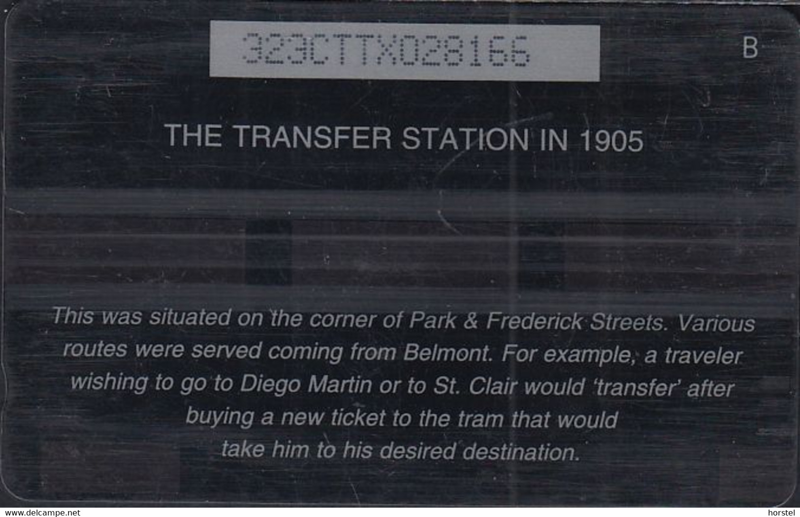 Trinidad & Tobago - T&T-323X - The Transfer Station In 1905 - 323CTTX - Trinidad & Tobago