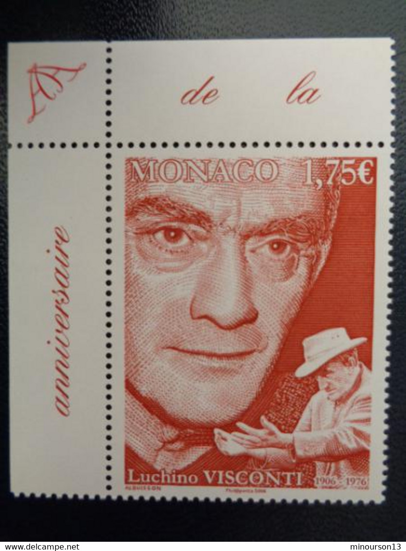 MONACO 2006 Y&T N° 2553 ** - LUCHINO VISCONTI CINEASTE ITALIEN - Neufs