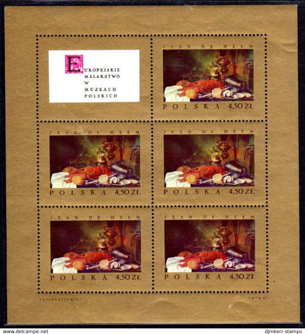 POLAND 1967 National Gallery Paintings sheetlets MNH / **.  Michel 1808-15 Kb