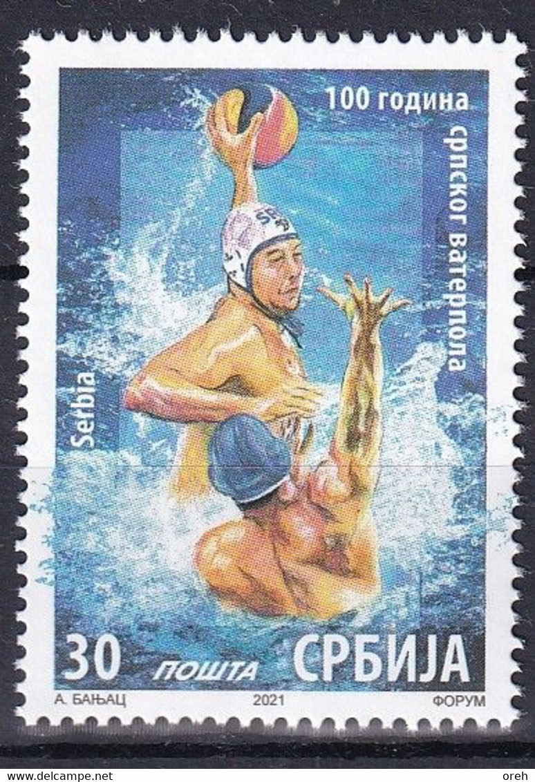 SERBIA 2021,100 YEARS OF SERBIAN WATER POLO,MNH - Serbia