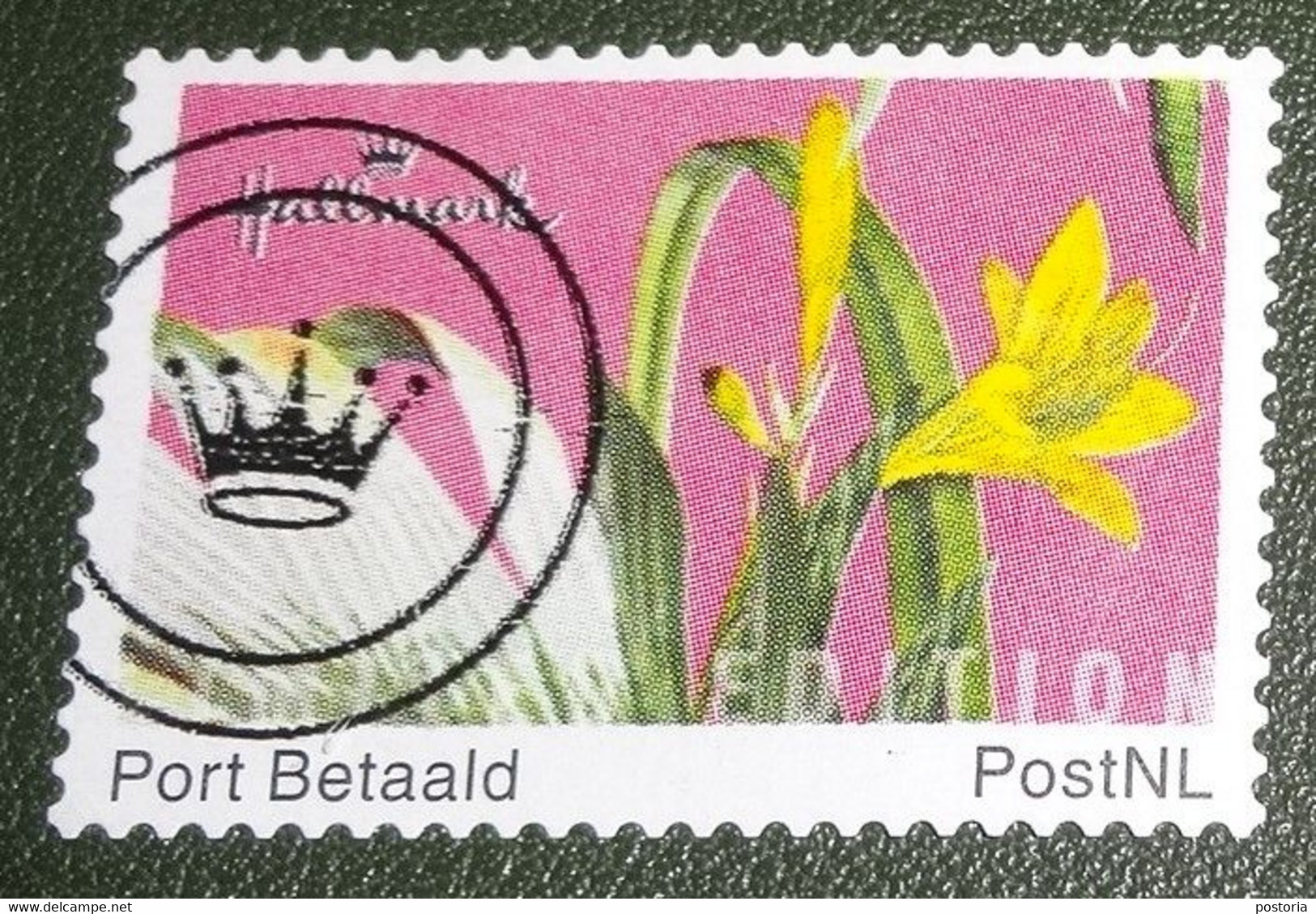 Nederland - NVPH - Persoonlijke - Gebruikt - Port Betaald - Hallmark - Bloemen - Limited - Kroontje - Timbres Personnalisés