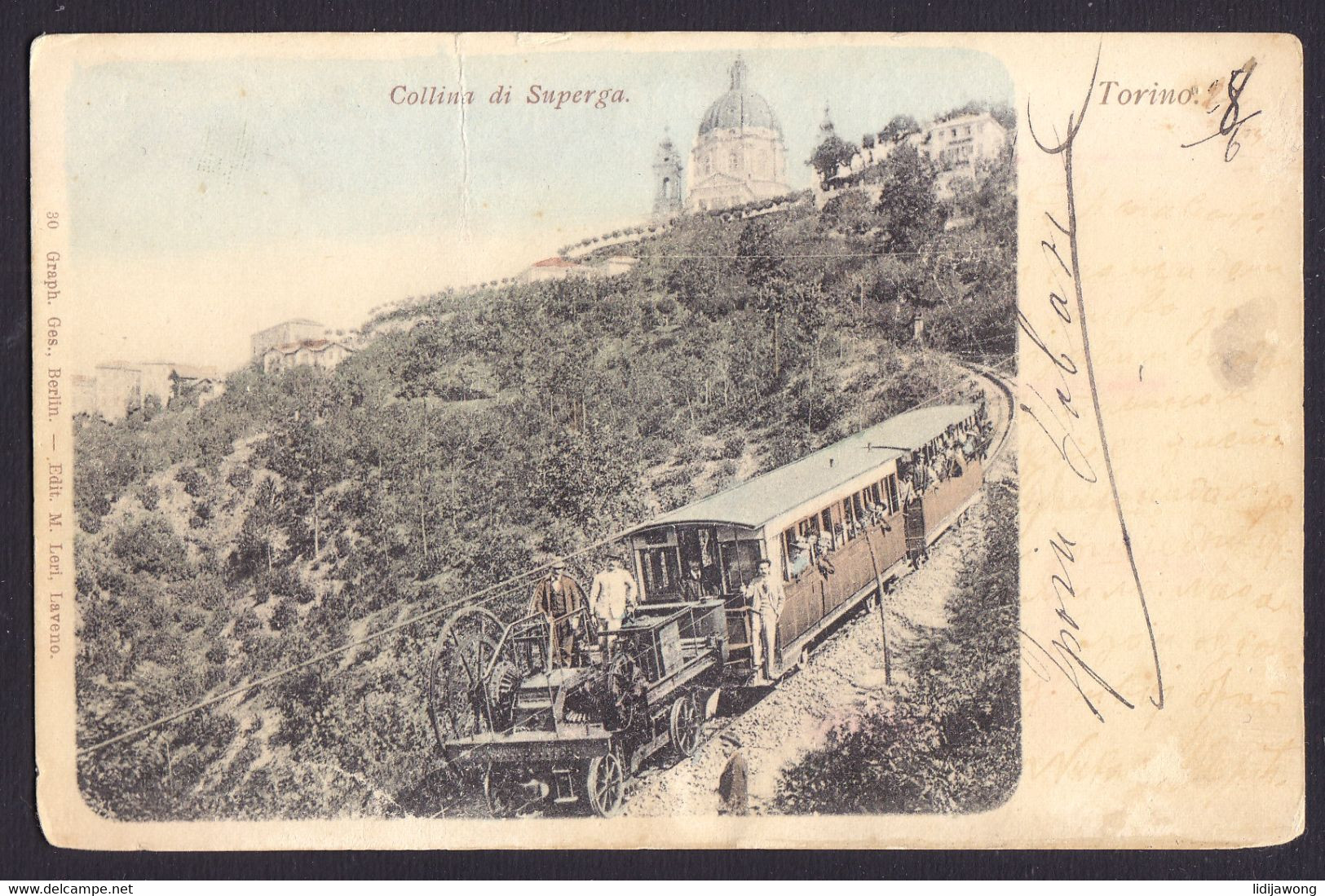 Collina Di Superga - Torino - TRAIN - OLD POSTCARD (see Sales Conditions) - Transport