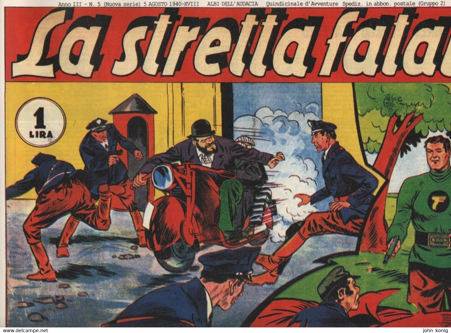 RISTAMPE ANASTATICHE - ALBI DELL'AUDACIA - SERIE COMPLETA 10 - ALBI GRANDE FORMATO, SPILLATI, NUOVI - Comics 1930-50