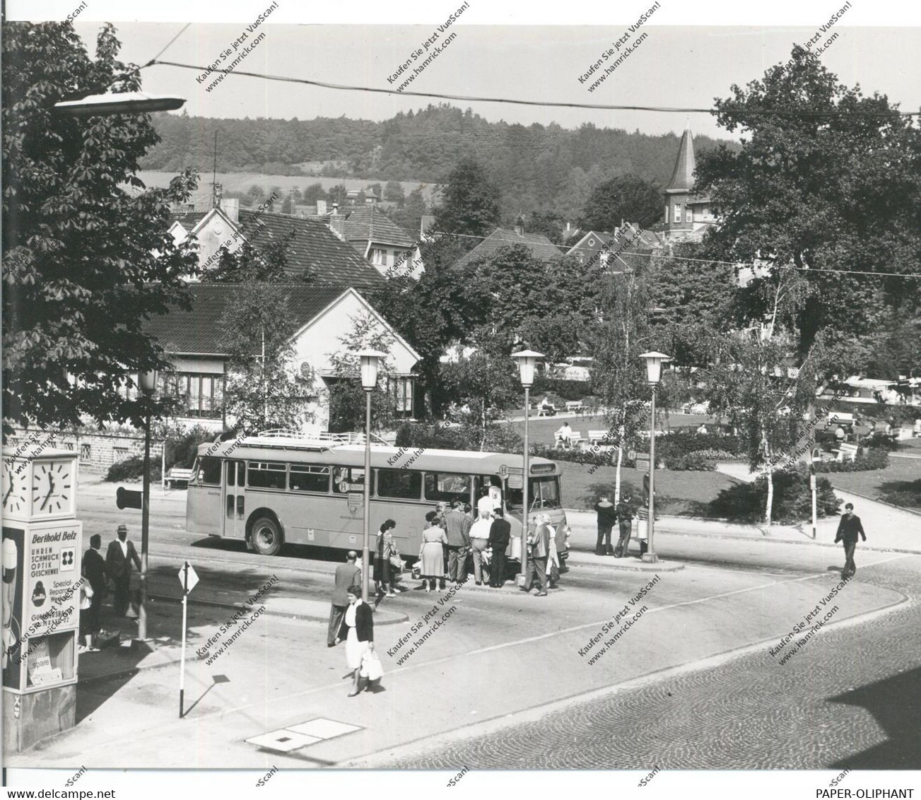 5270 GUMMERSBACH - DERSCHLAG, ZOB Zentralomnibusbahnhof, Großformatiges Photo 23 X 17 Cm, 50er Jahre,  Photo-Kramm - Gummersbach