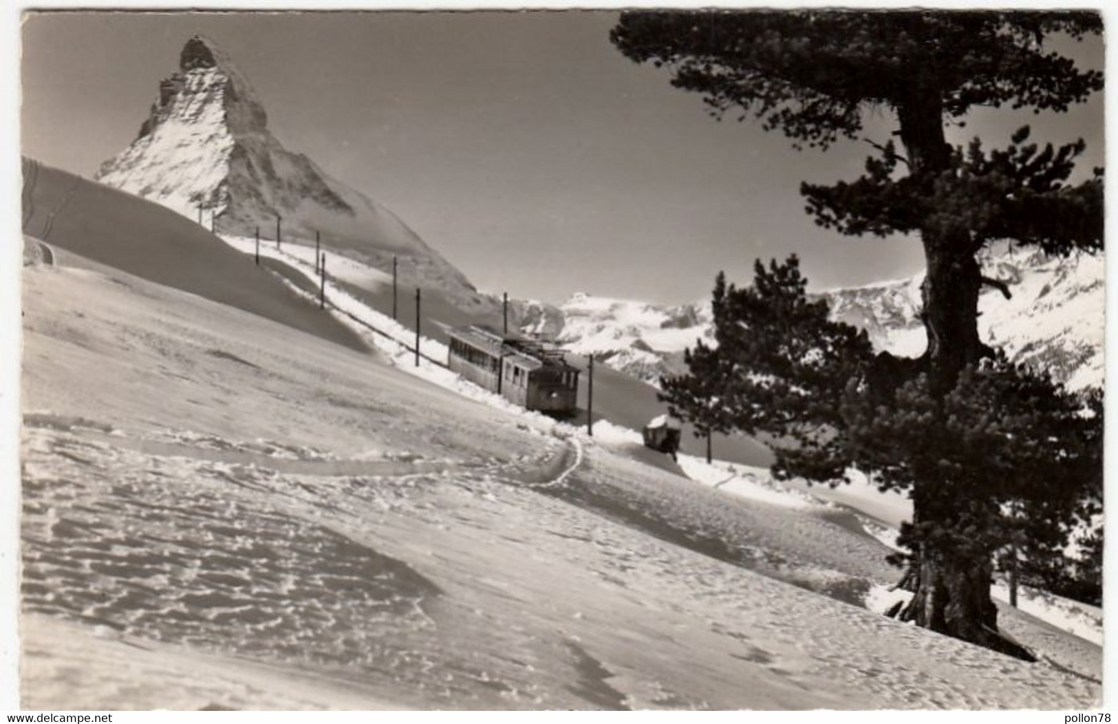 FERROVIA - TRENI - ZERMAT, MATTERHORN - DIE GORNERGRATBAHN AUF RIFFELALP - VALAIS - 1953 - Formato Piccolo - Altri & Non Classificati