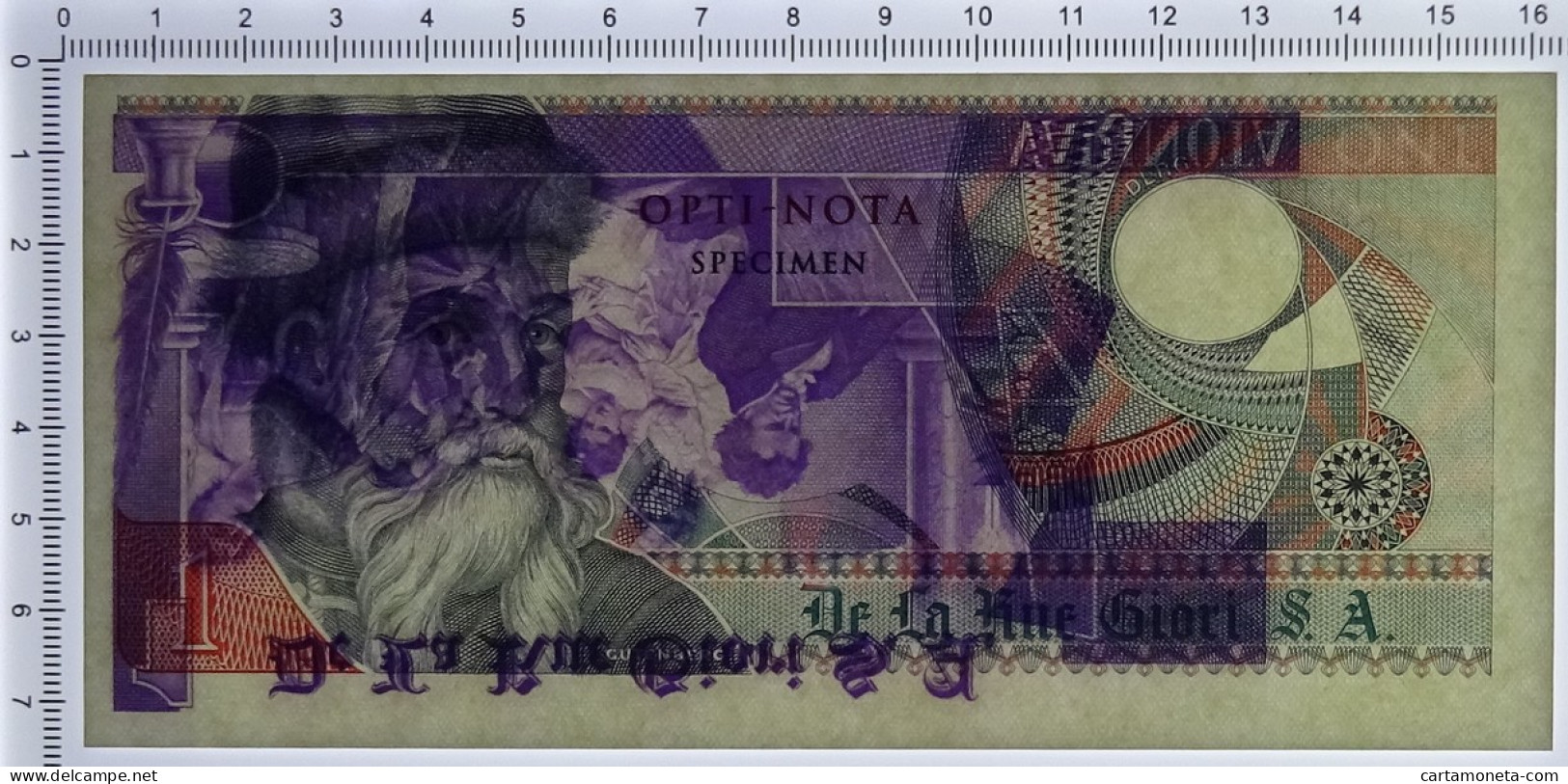 NO VALUE CAMPIONE SPECIMEN DE LA RUE GIORI OPTI NOTA GUTENBERG FDS - [ 7] Errores & Variedades