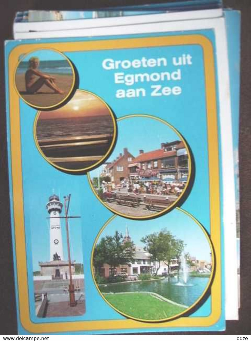 Nederland Holland Pays Bas Egmond Aan Zee Met Blonde Dame - Egmond Aan Zee