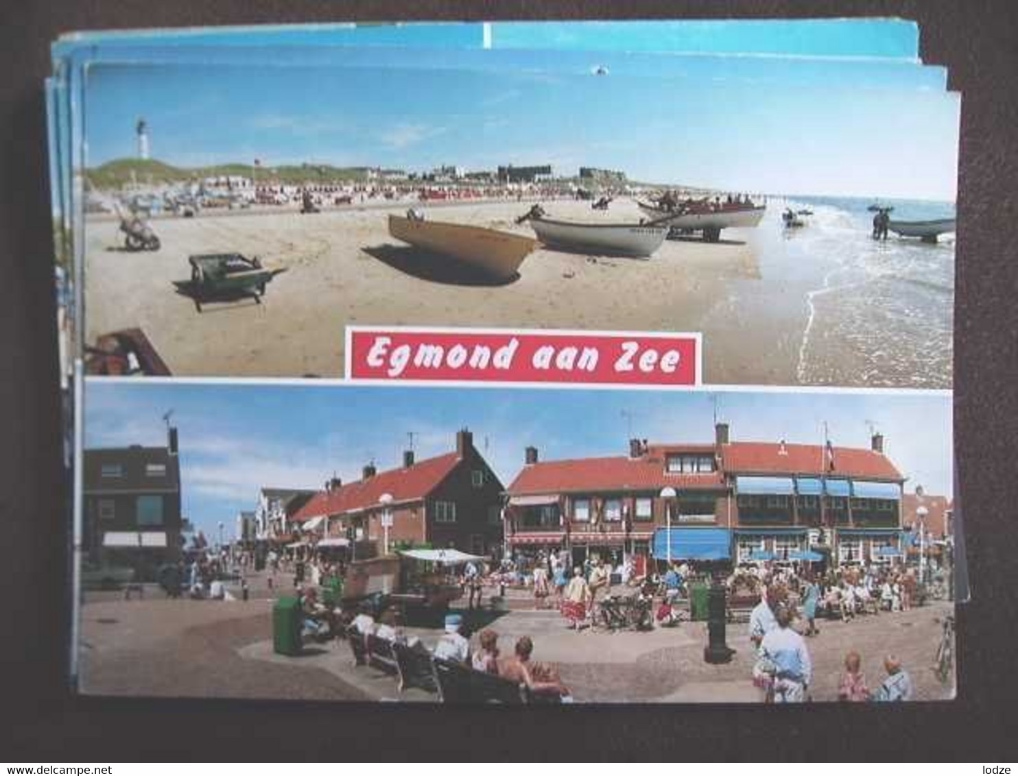 Nederland Holland Pays Bas Egmond Aan Zee Met Bootjes Op Het Strand - Egmond Aan Zee