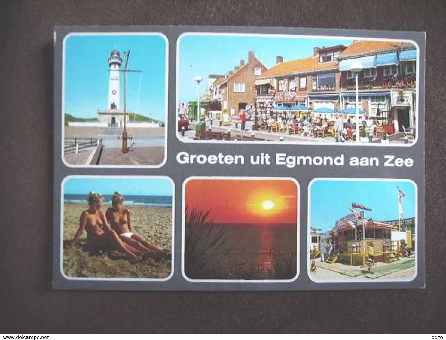 Nederland Holland Pays Bas Egmond Aan Zee Met Topless Half Naakt Dames - Egmond Aan Zee