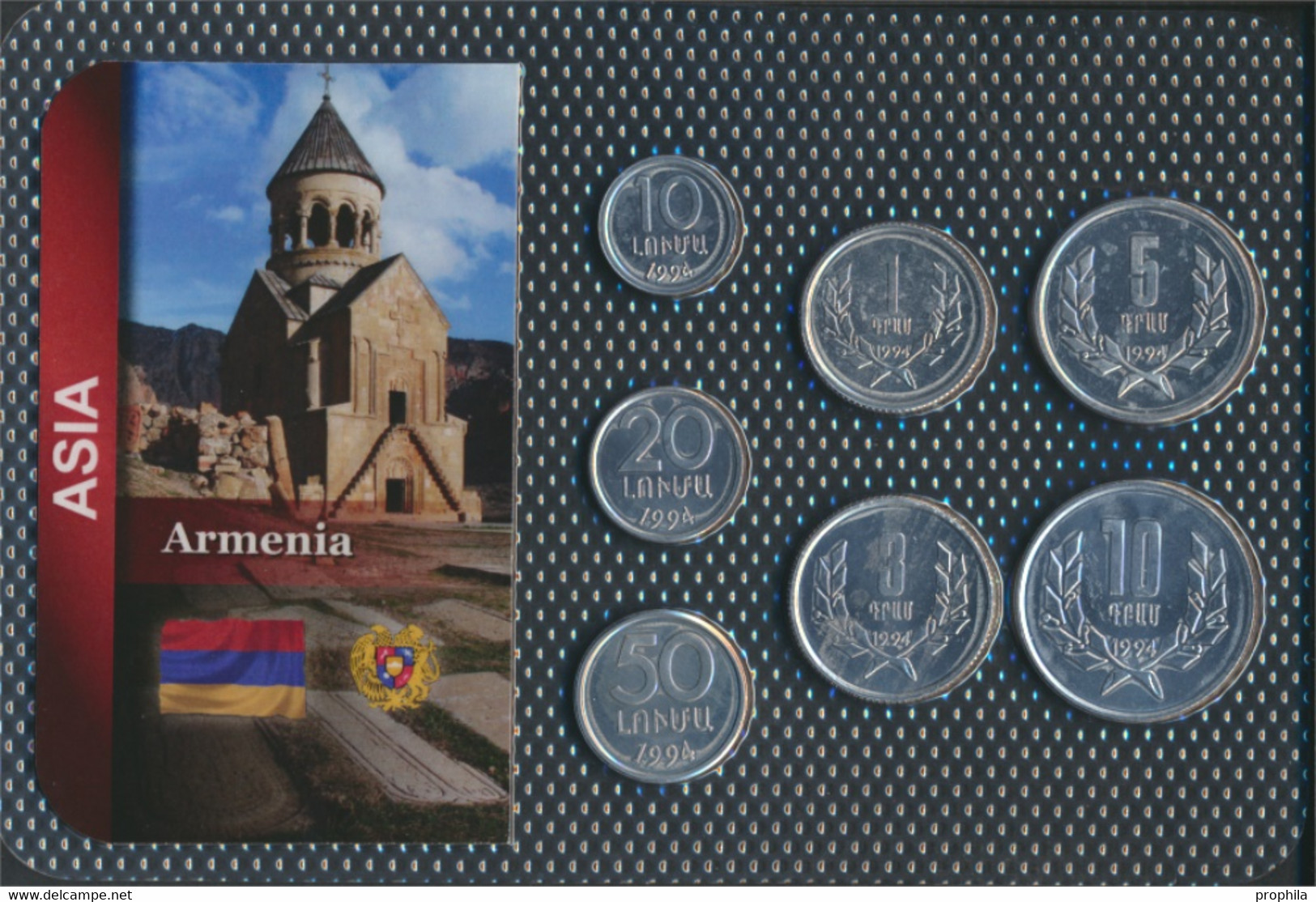 Armenien 1994 Stgl./unzirkuliert Kursmünzen 1994 10 Luma Bis 10 Dram (9648441 - Arménie