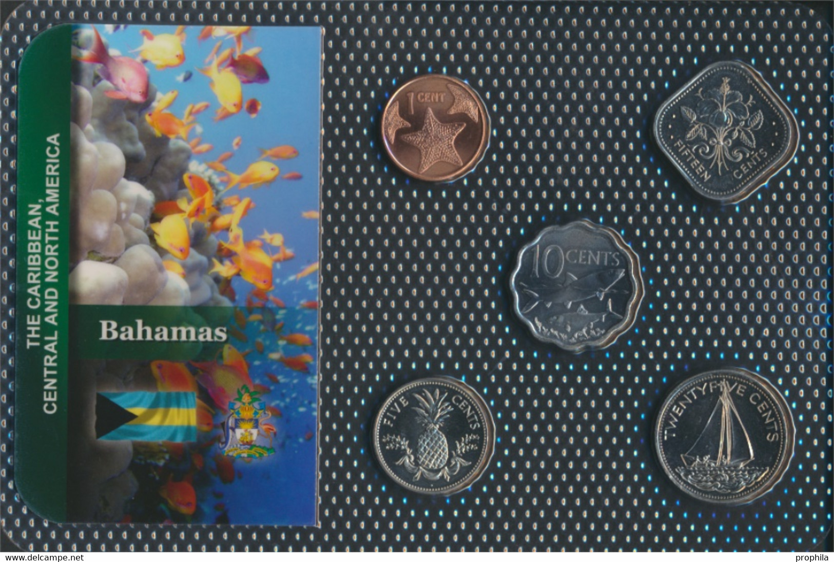 Bahamas Stgl./unzirkuliert Kursmünzen Stgl./unzirkuliert Ab 1974 1 Cent Bis 25 Cents (9648417 - Bahamas