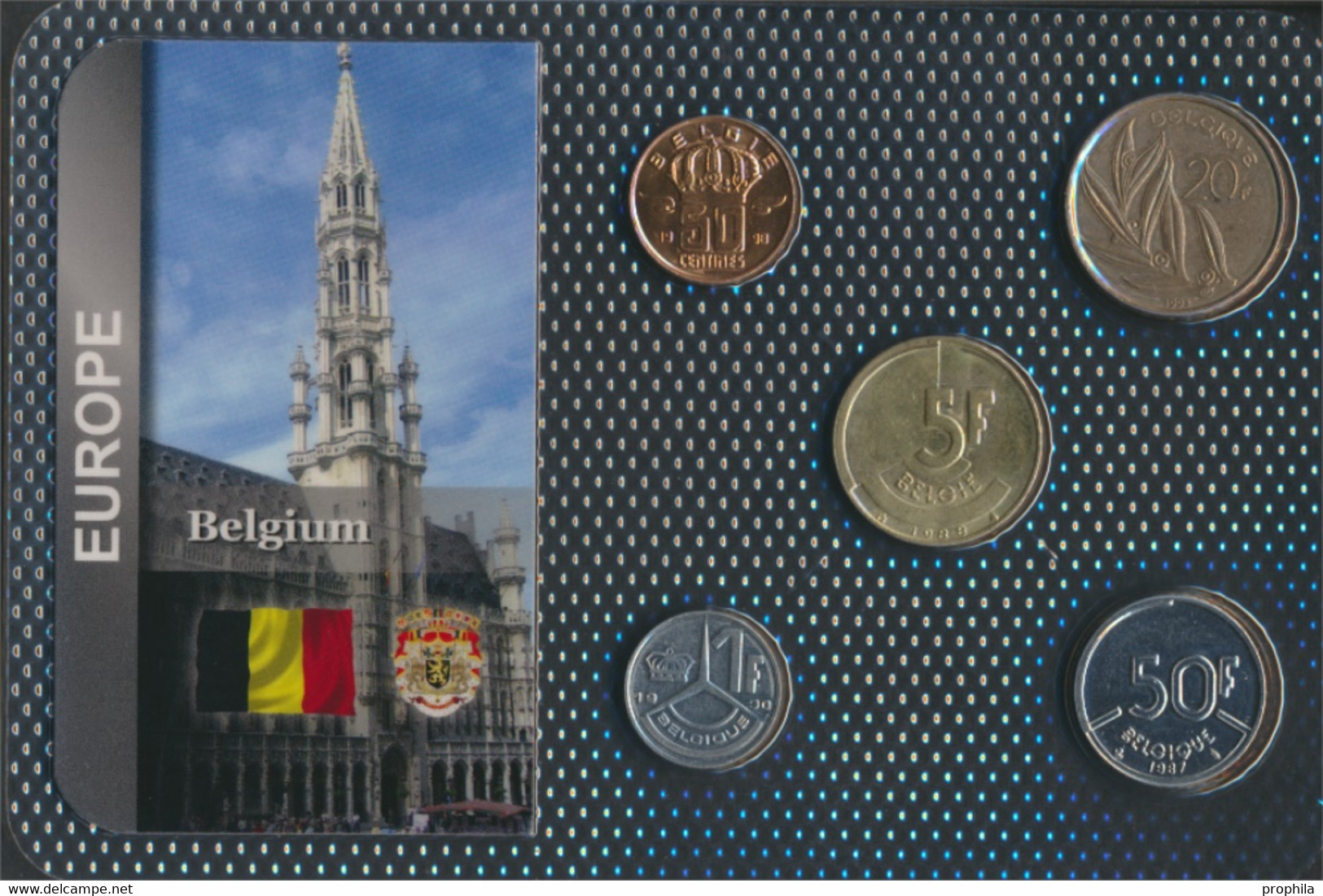 Belgien Vorzüglich Kursmünzen Vorzüglich Ab 1980 50 Centimes Bis 50 Francs Baudou (9648393 - Verzamelingen