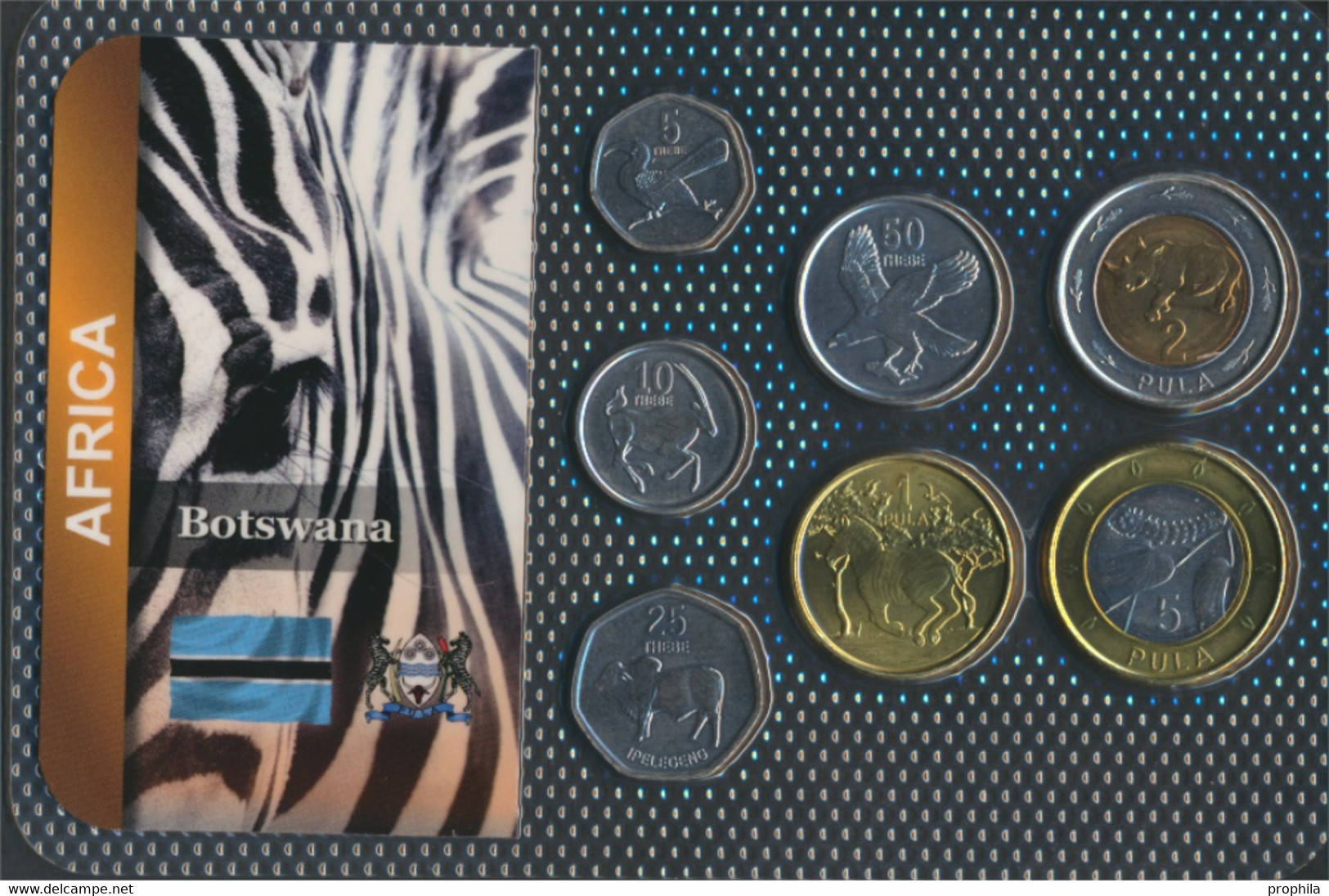 Botswana Stgl./unzirkuliert Kursmünzen Stgl./unzirkuliert Ab 2013 5 Thebe Bis 5 Pula (9648370 - Botswana