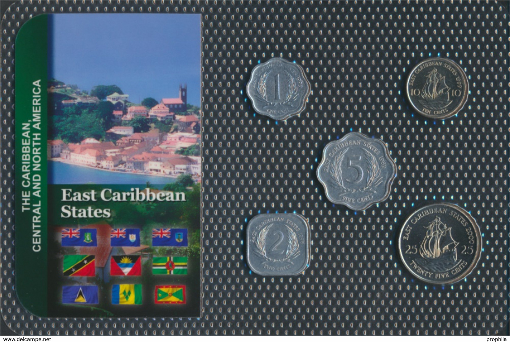 Vereinte Karibische Staaten Stgl./unzirkuliert Kursmünzen Stgl./unzirkuliert Ab 1981 1 Cent Bis 25 Cent (9648470 - Oost-Caribische Staten