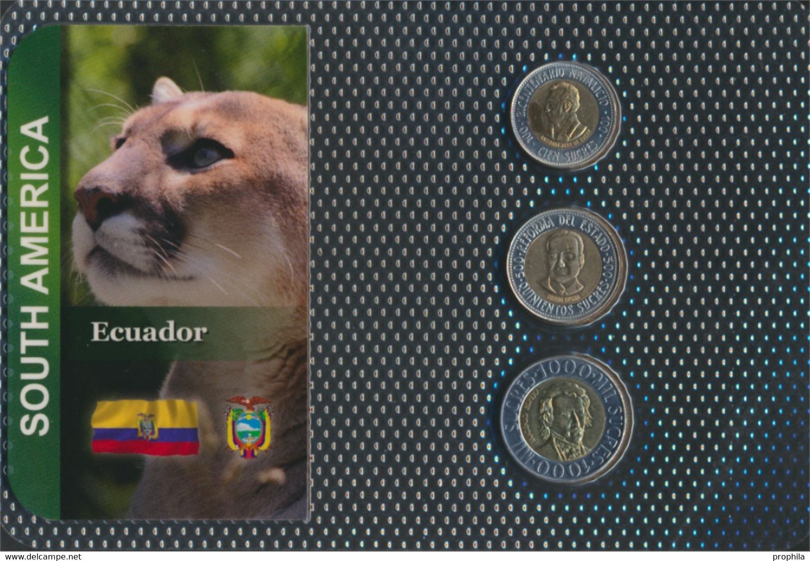 Ecuador Stgl./unzirkuliert Kursmünzen Stgl./unzirkuliert Ab 1995 100 Sucres Bis 1.000 Sucres (9648464 - Equateur