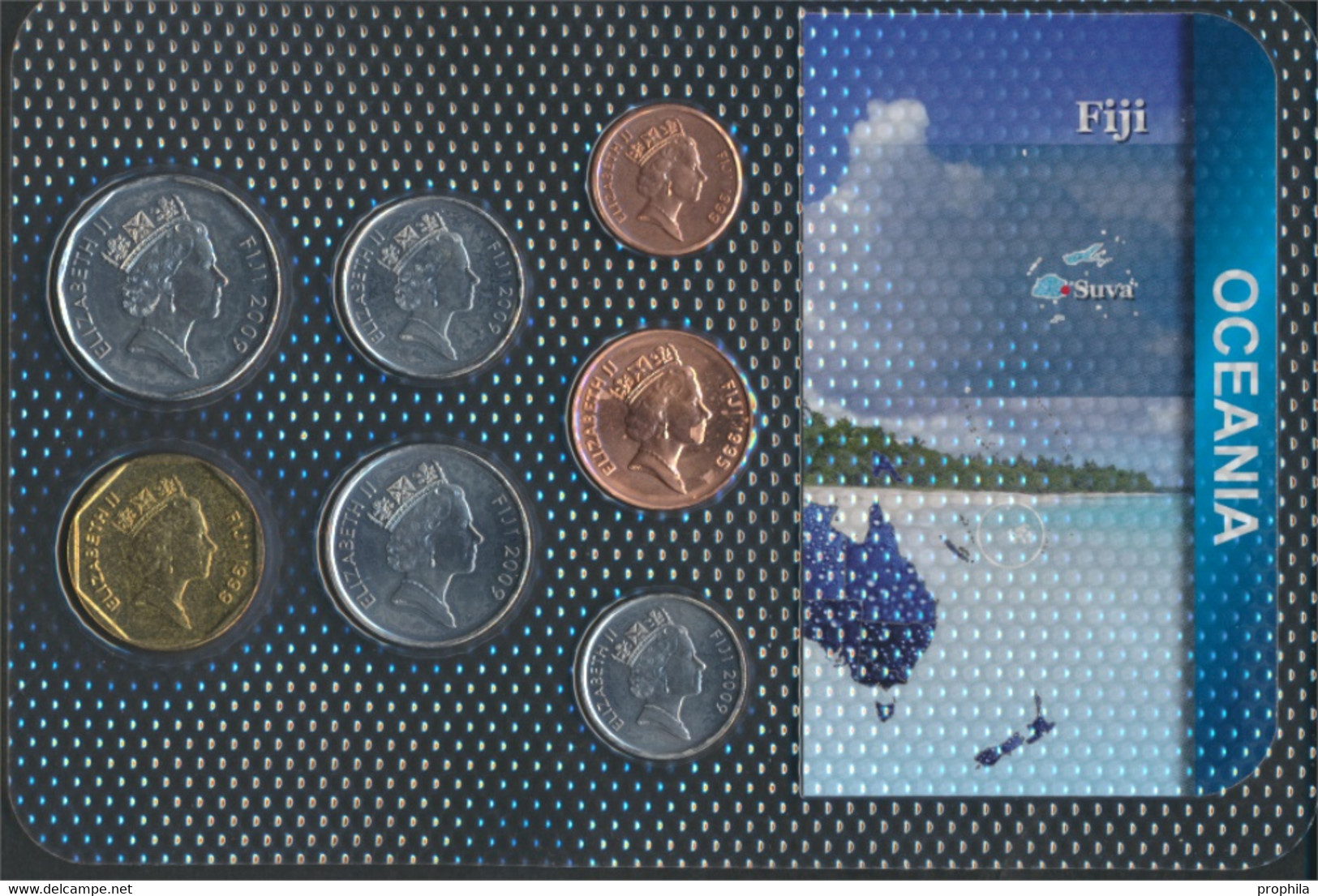 Fidschi-Inseln Stgl./unzirkuliert Kursmünzen Stgl./unzirkuliert Ab 1990 1 Cent Bis 1 Dollar (9663976 - Fidschi