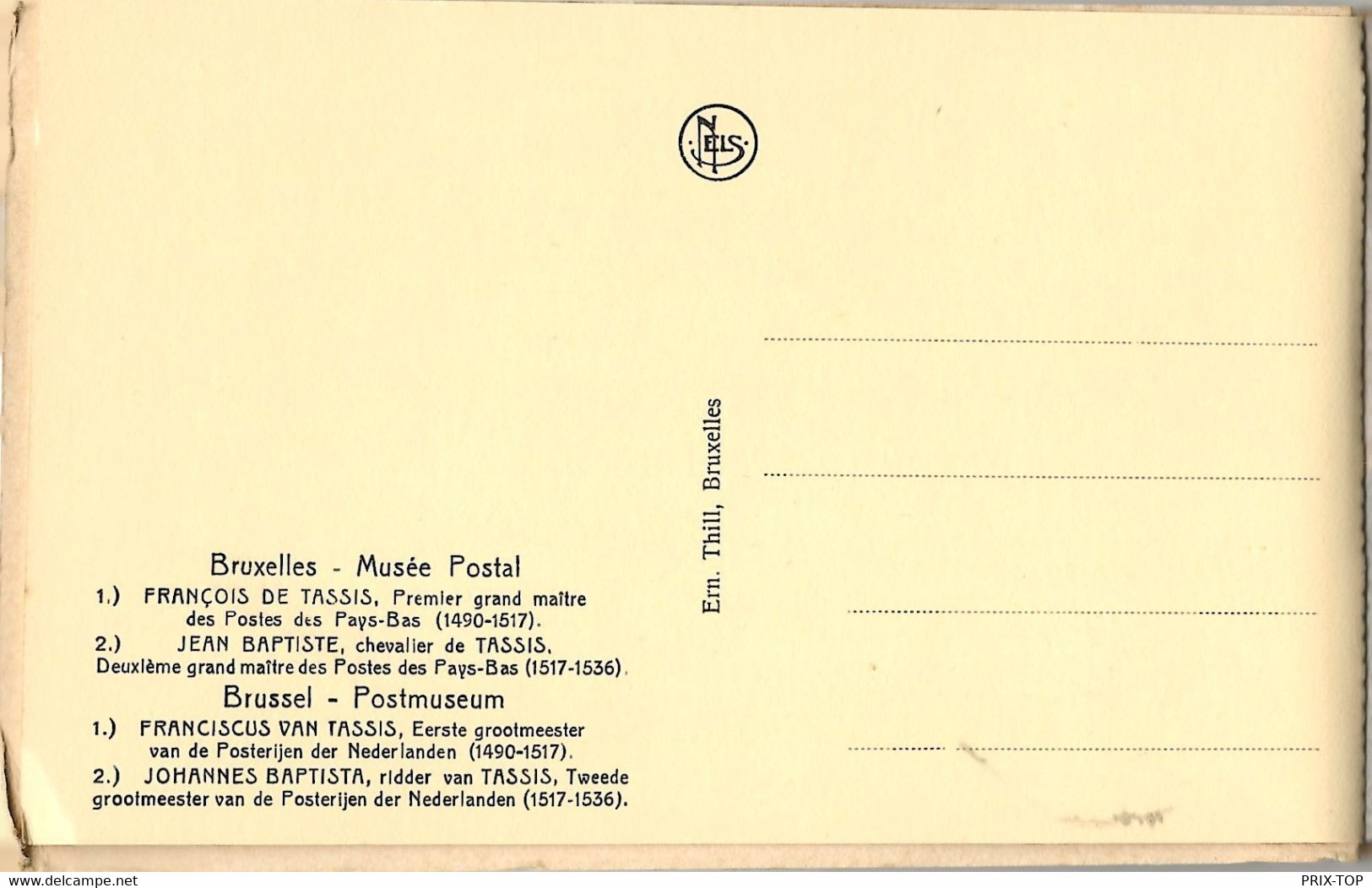 REF5047/ CP-PK Carnet - Boekje Bruxelles-Brussel Musée Postal Postmuseum - Musées