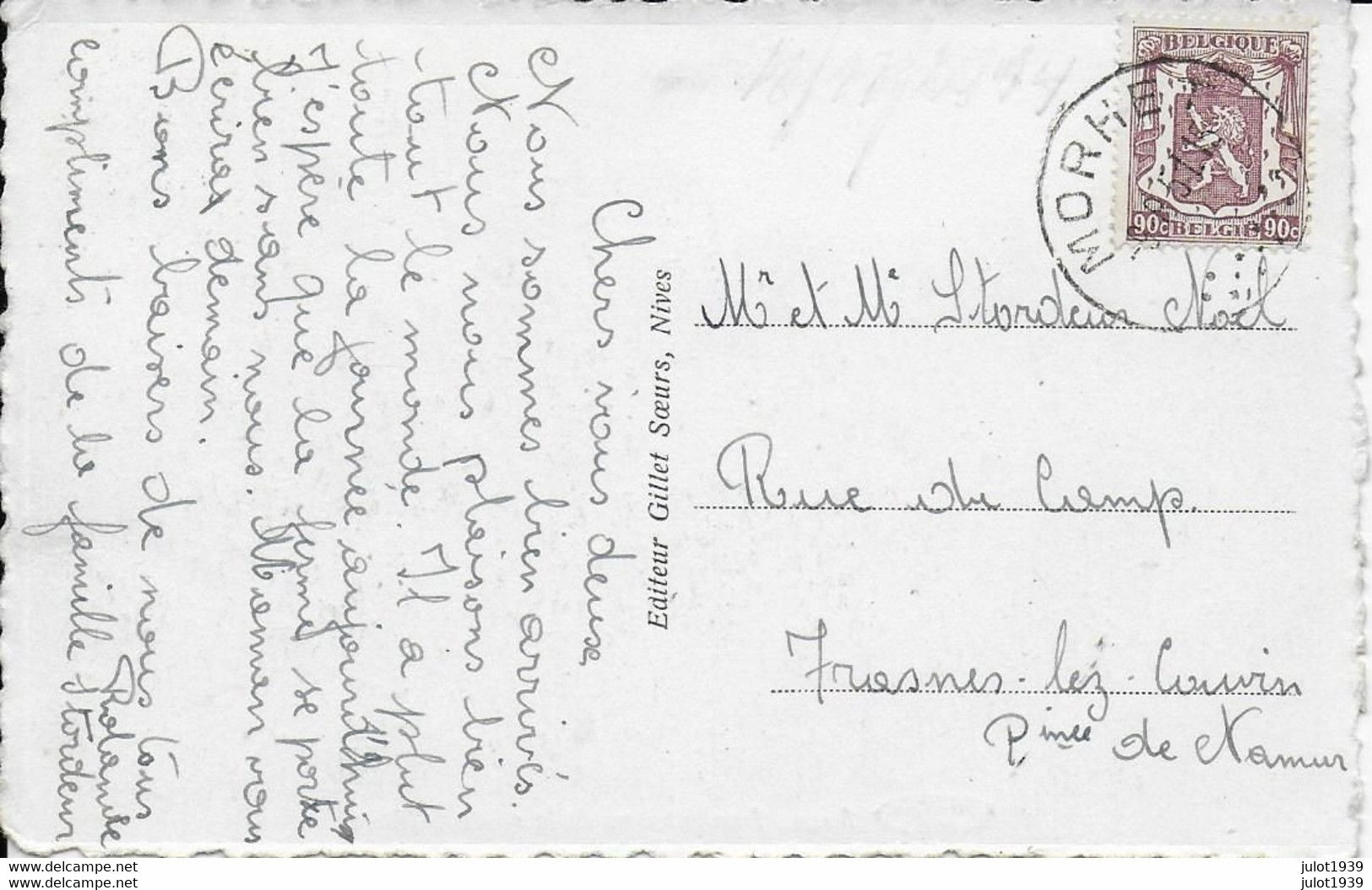 SURE ..-- Pris De La Route De NIVES . 1951 De MORHET Vers FRASNES ( Mr Mme STORDEUR NOEL ) . Voir Verso . - Fauvillers