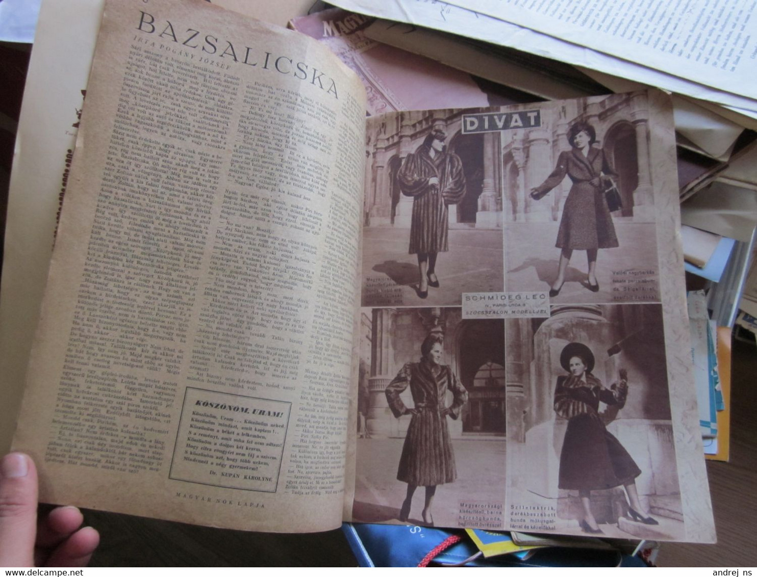 Magyar Nok Lapja Budapest 1942 Dr Daniel Aronne  Magazine Of Hungarian Women, Fashion Handmade - Mode