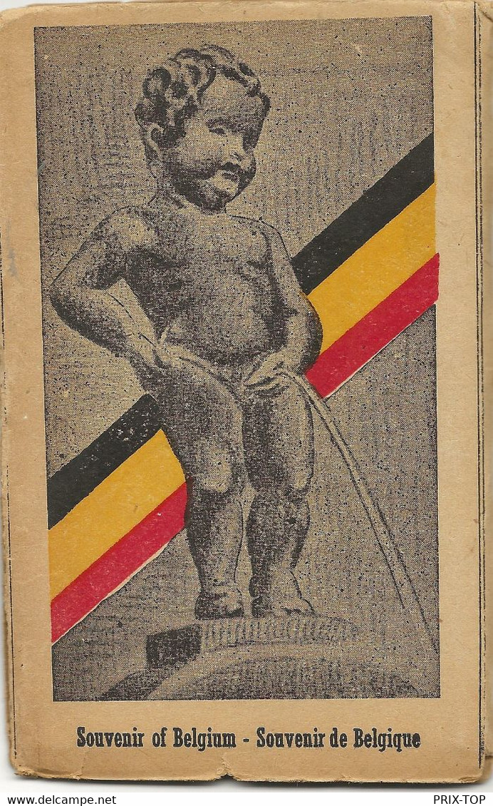 REF5048/ CP-PK Carnet - Boekje Humoristique Manneken-Pis Souvenir De Belgique - Belgium - Personnages Célèbres