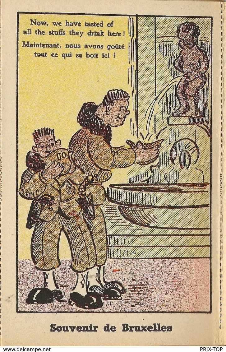 REF5048/ CP-PK Carnet - Boekje Humoristique Manneken-Pis Souvenir De Belgique - Belgium - Beroemde Personen