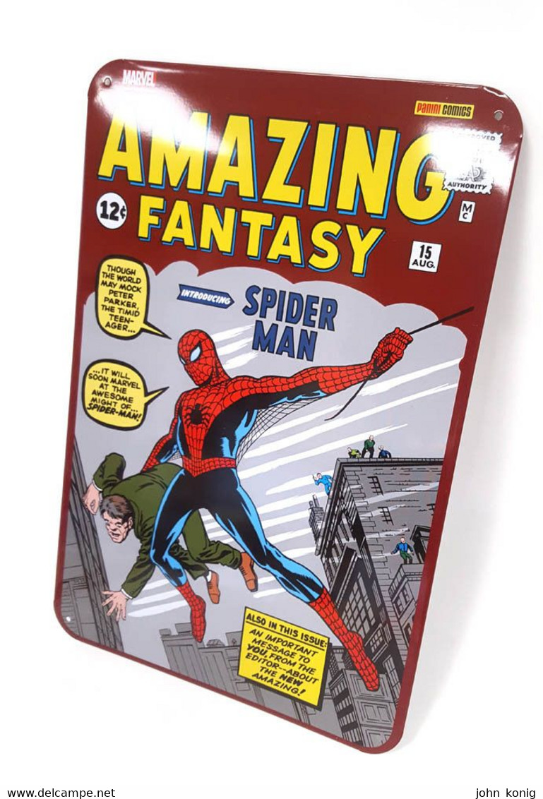 RIPRODUZIONE ANASTATICA (IN ITALIANO) Di Amazing Fantasy N.1 (FUMETTO + TARGA METALLICA) - Super Heroes