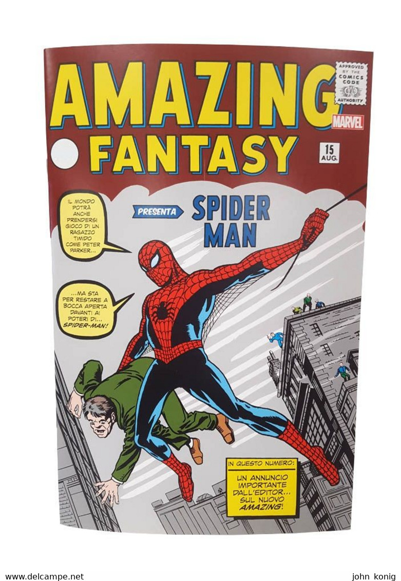 RIPRODUZIONE ANASTATICA (IN ITALIANO) Di Amazing Fantasy N.1 (FUMETTO + TARGA METALLICA) - Super Heroes