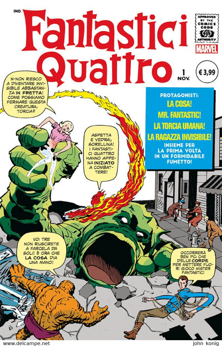 RIPRODUZIONE ANASTATICA (IN ITALIANO) Di Marvel Legends 2 (Fantastic Four N.1) (FUMETTO + TARGA METALLICA) - Super Eroi