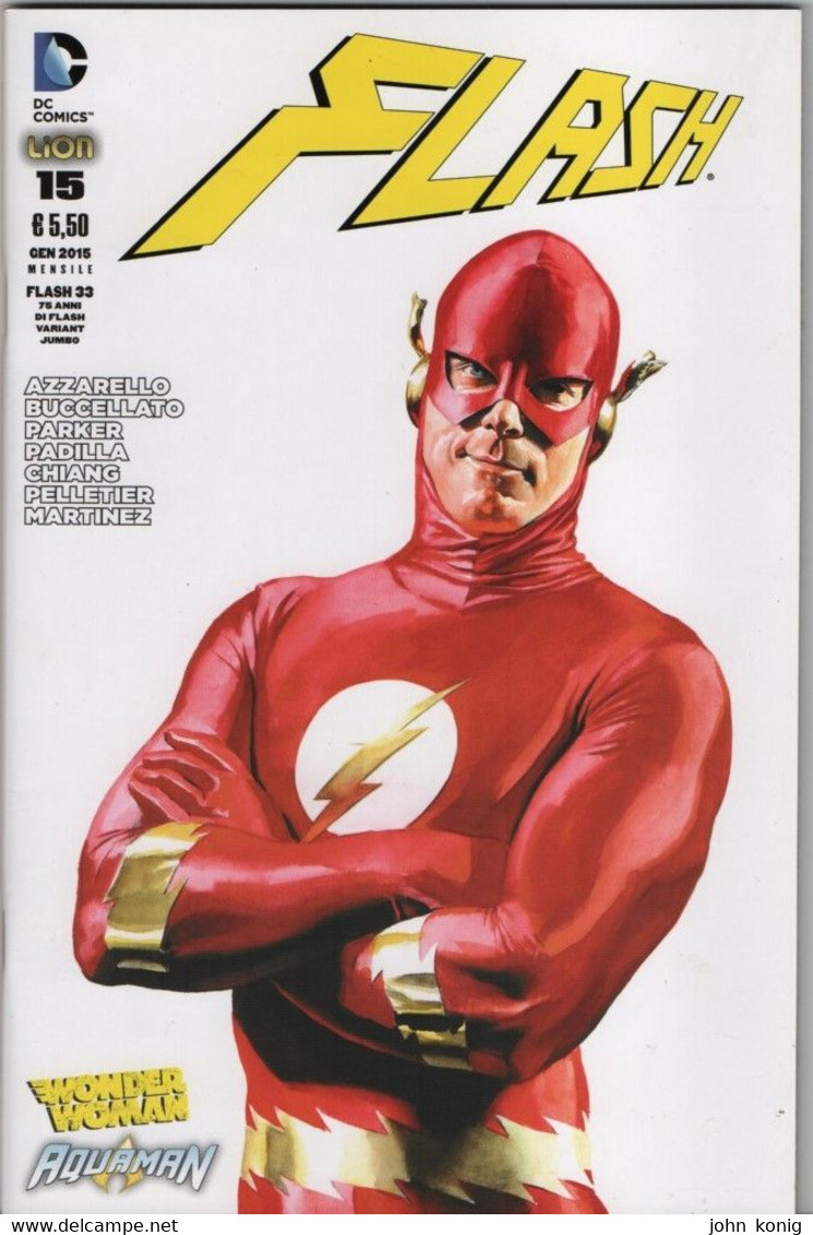 DC COMICS / RW LION - Flash N.15 (75 Anni Flash - Variant Jumbo) 2015 - Super Heroes