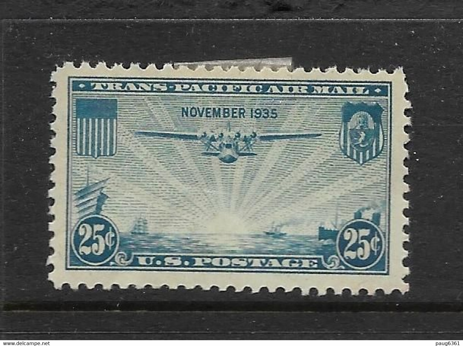 USA 1935 AVION  YVERT N°A21 NEUF MH* - 1a. 1918-1940 Used