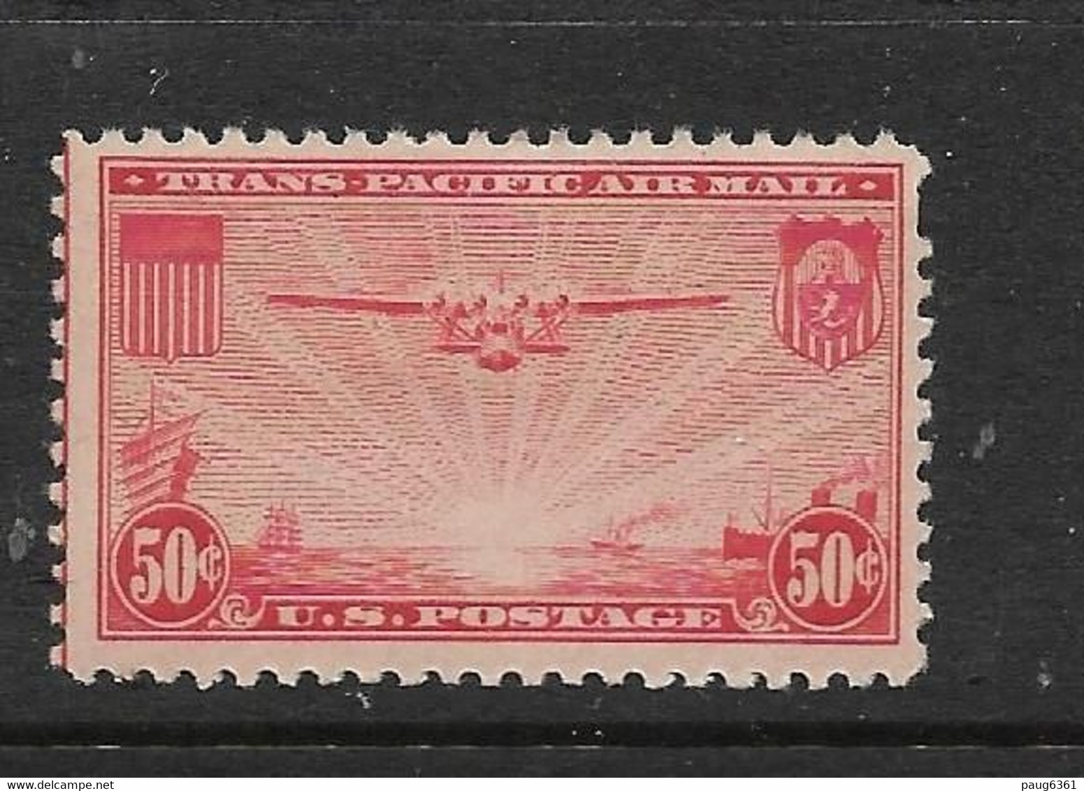 USA 1937 AVION  YVERT N°A23 NEUF MH* - 1a. 1918-1940 Used