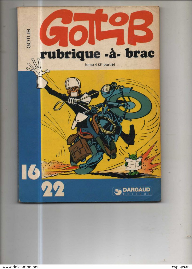 Rubrique A Brac (16/22) 4 BE Dargaud 10/1980 Gotlib  (BI5) - Rubrique-à-Brac