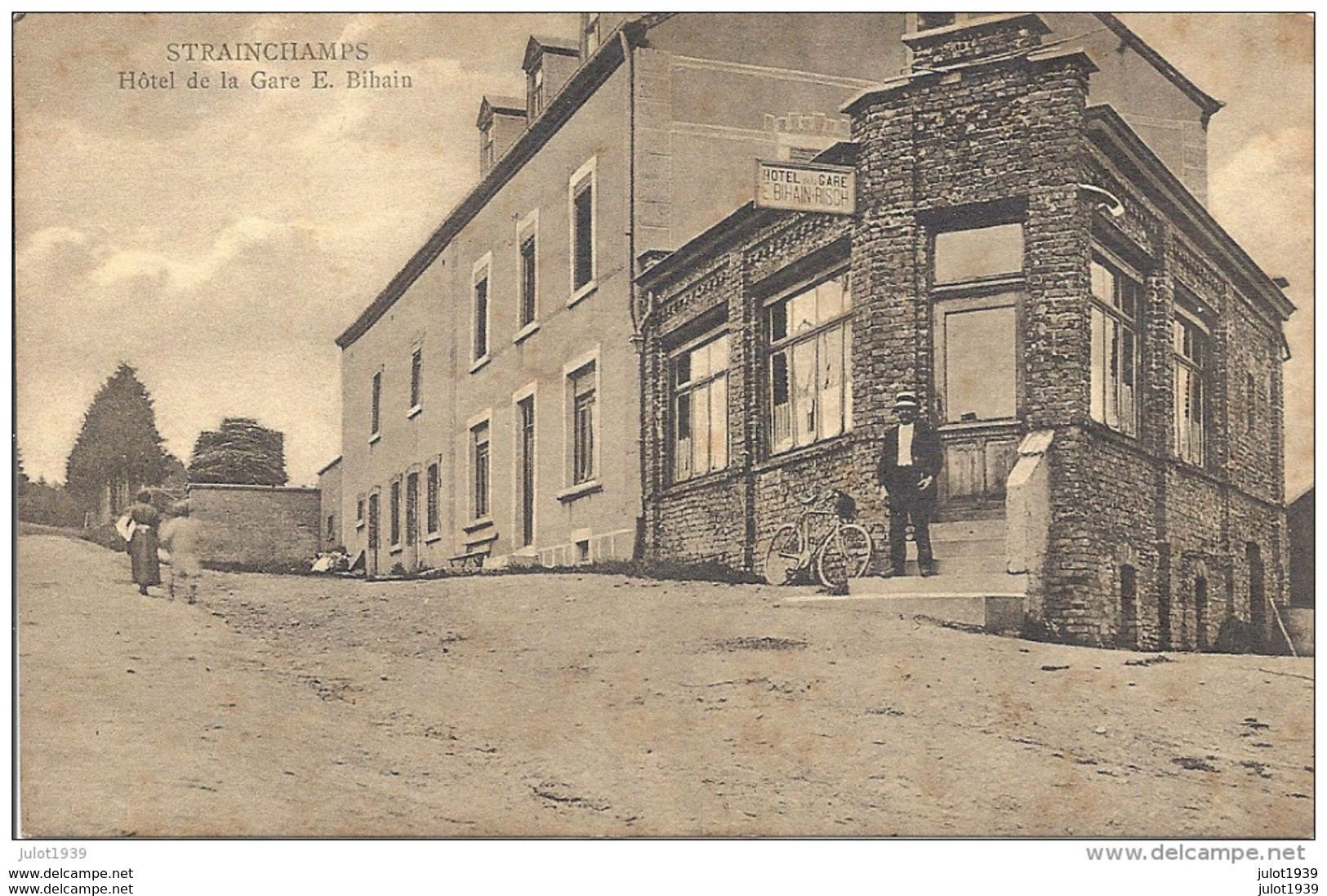 STRAINCHAMPS ..--  Hôtel De La GARE ,  E. BIHAIN . - Fauvillers