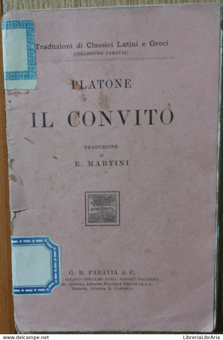 Il Convito - Il Convito - G.B. Paravia,1922 - R - Teenagers