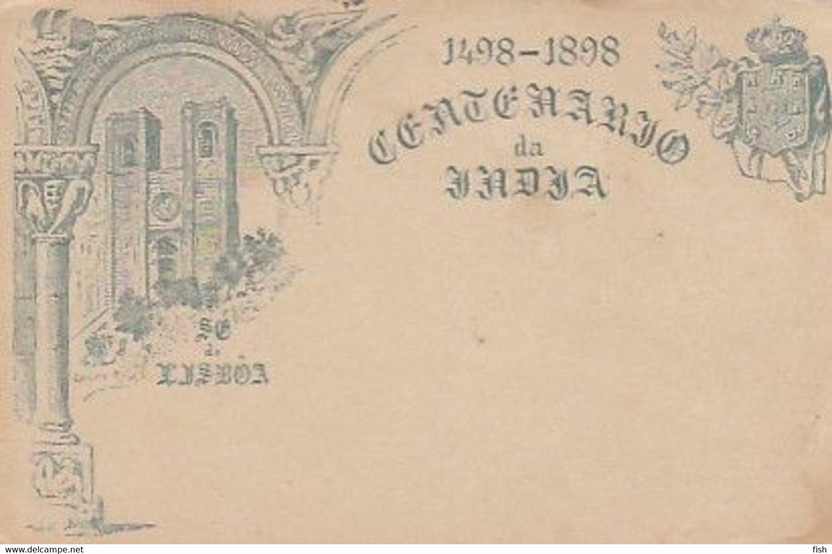 Portugal & Bilhete Postal, Overseas Africa, Centenary Of India, Cathedral Of Lisbon, Madeira, Funchal 1898 (2514) - Funchal