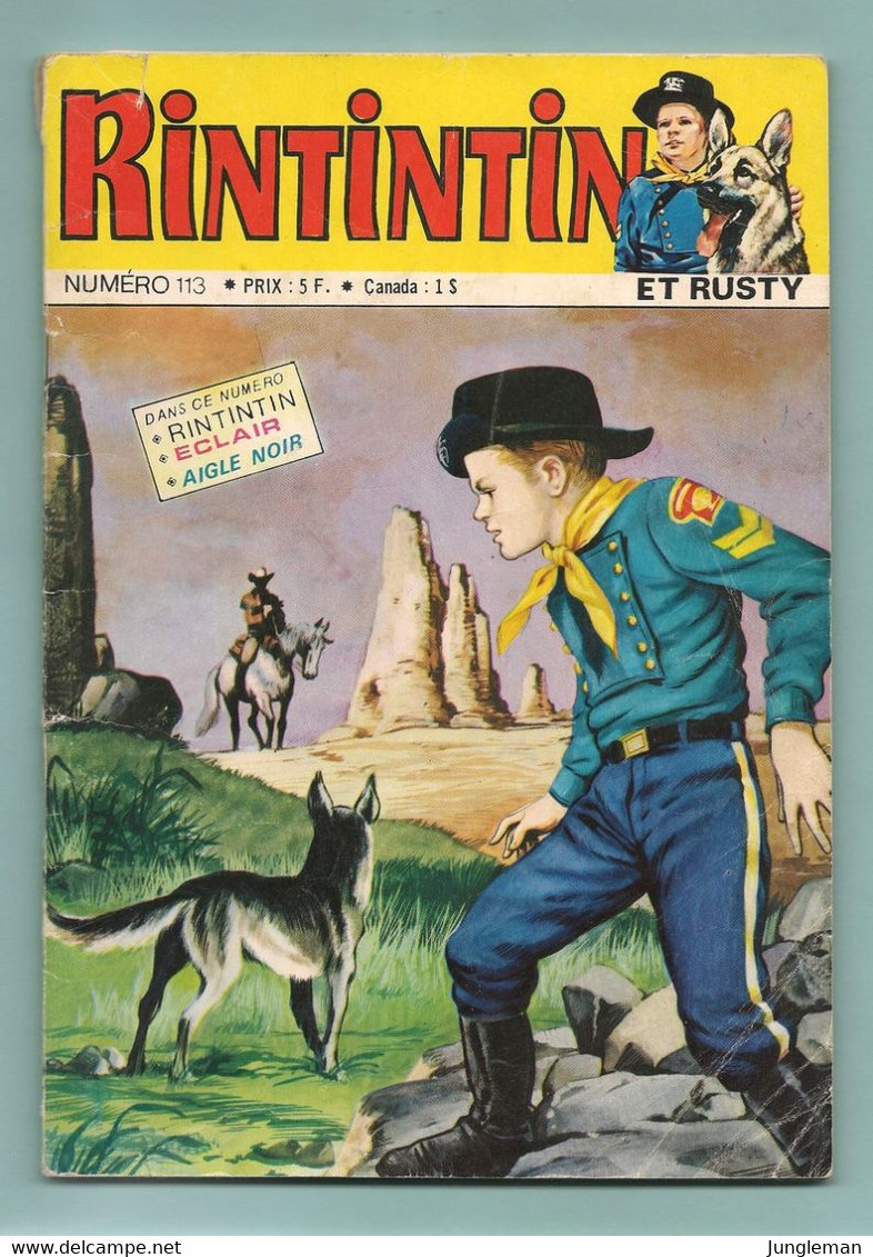 Rintintin Et Rusty - Rin Tin Tin N°113 - Avec Aussi Aigle Noir, Baldo Et Eclair Le Cheval - Sagédition - Juin 1979 - BE - Sagédition