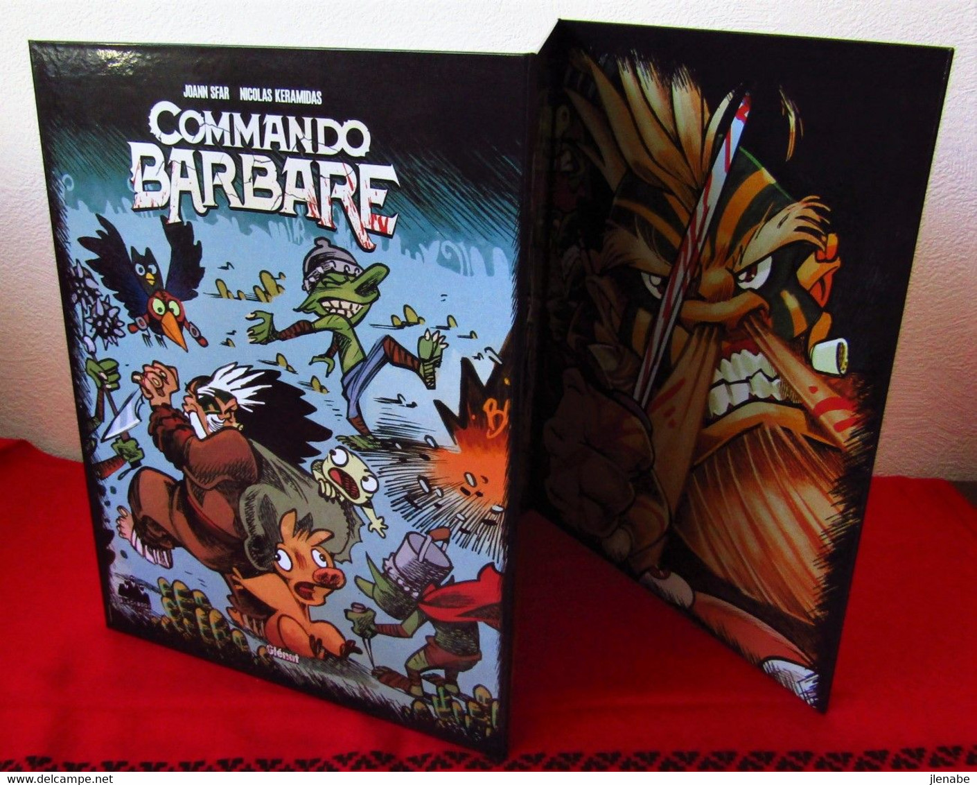 Grande PLV Triptyque COMMANDO BARBARE Par SFAR & KERAMIDAS - Afiches & Offsets