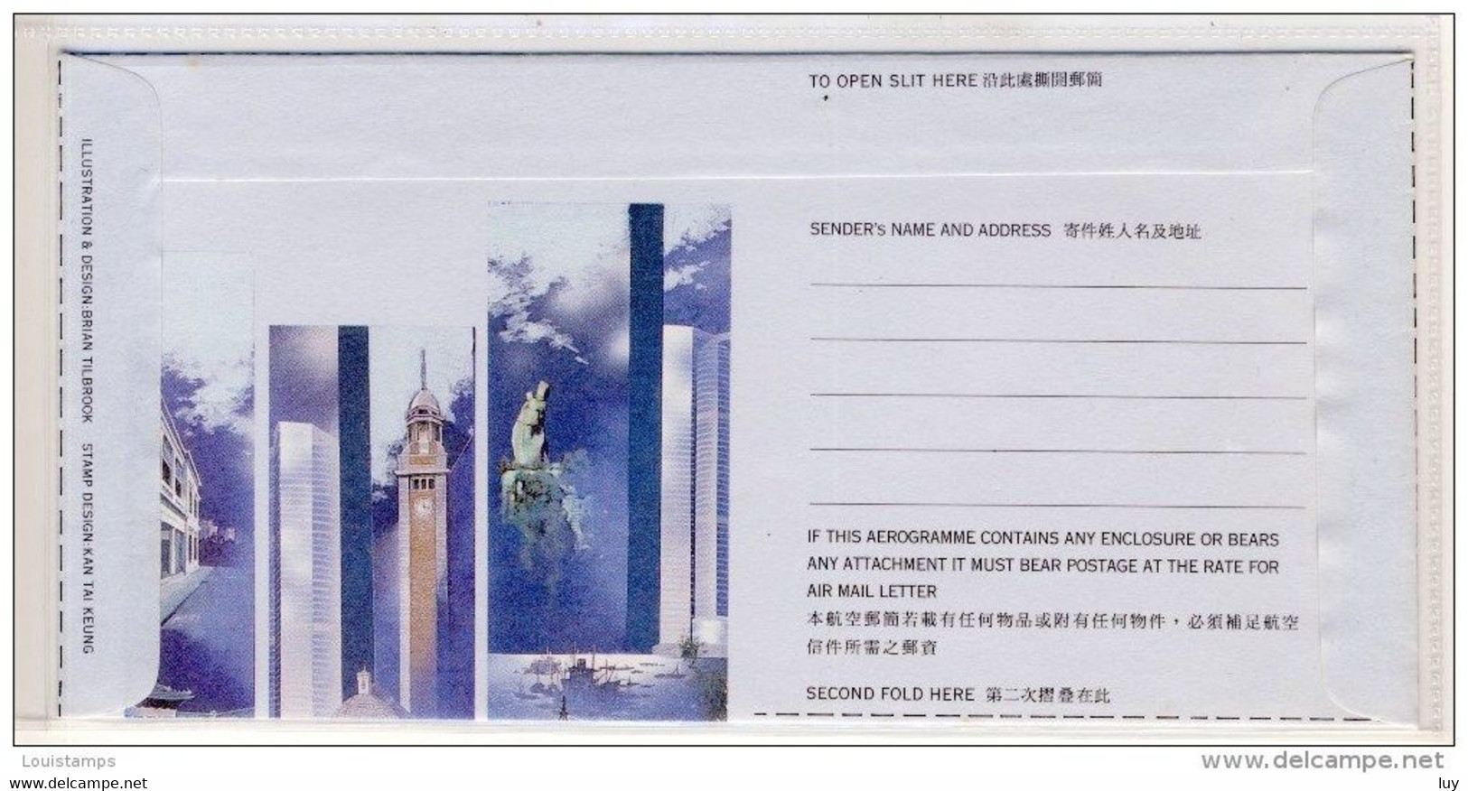 Aerogramme - Hong Kong - Refb3 - Brieven En Documenten