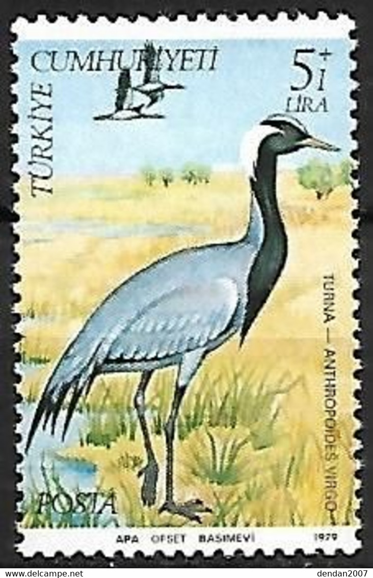 Turkey - MNH ** 1979 :   Demoiselle Crane  -  Grus Virgo - Grues Et Gruiformes