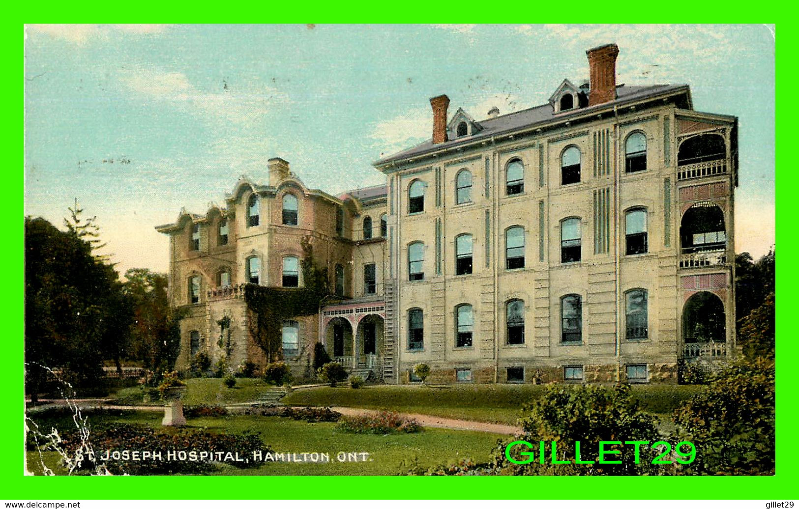 HAMILTON, ONTARIO - JOSEPH HOSPITAL - TRAVEL IN 1913 - THE PUGH MFG CO LTD - - Hamilton