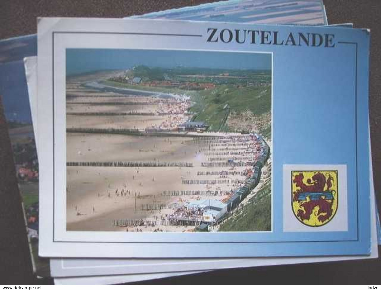 Nederland Holland Pays Bas Zoutelande Met Panorama Strand En Wapen - Zoutelande