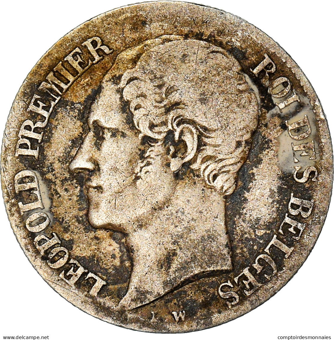 Monnaie, Belgique, Leopold I, 20 Centimes, 1853, TB+, Argent, KM:19 - 20 Centimes