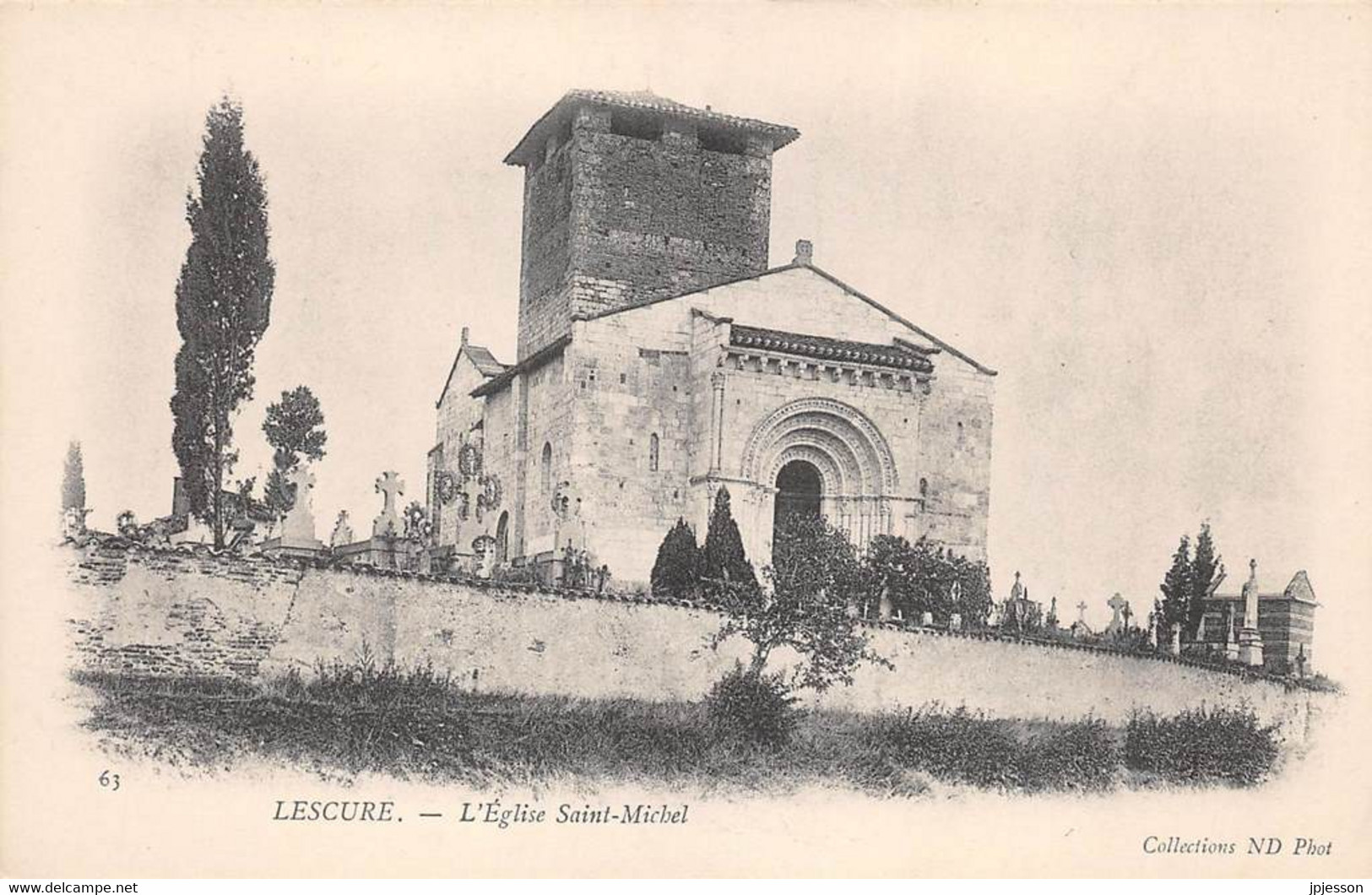 TARN  81  LESCURE  L'EGLISE SAINT MICHEL - Lescure